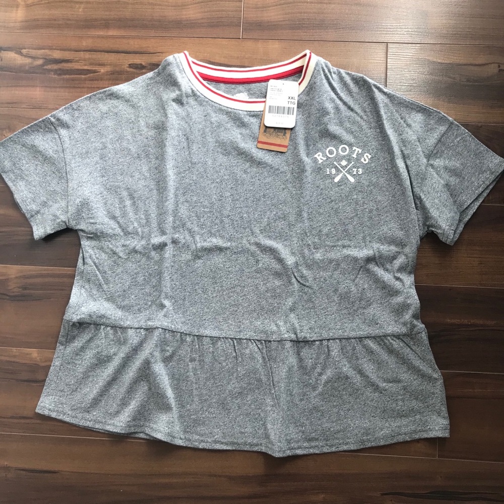 NWT Roots cabin peplum top